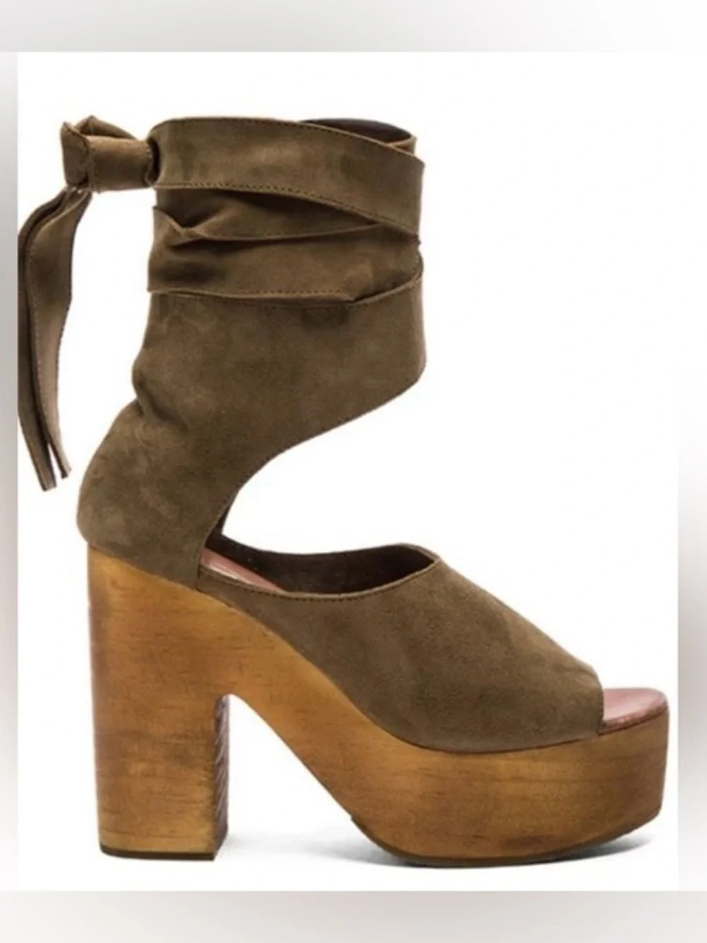 Free people Wrap Platform Sandals - Black